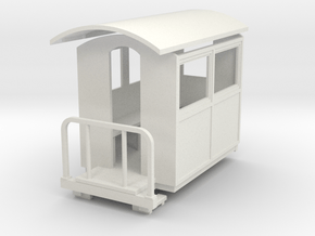 55n9 Small closed coach  in White Natural Versatile Plastic