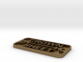 3/4" scale crown sheet plate in Natural Bronze
