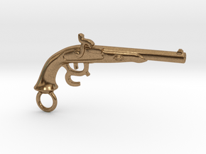 Muzzle-Loading Gun in Natural Brass