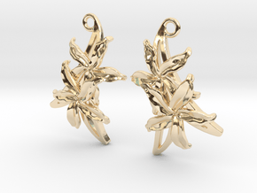 Sampaguita Earrings in 14k Gold Plated Brass