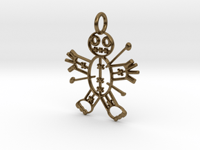 Voodoo Doll of Halloween Pendant in Natural Bronze