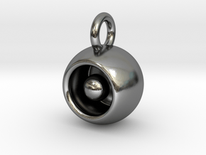 Levitation Sphere Pendant in Polished Silver