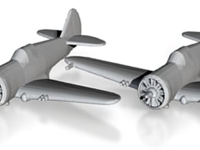 Curtiss P-36 'Hawk' 1:200 x2 FUD in Tan Fine Detail Plastic