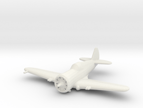 Curtiss P-36 'Hawk' in White Natural Versatile Plastic: 1:200