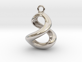 Twisted Earring in Rhodium Plated Brass