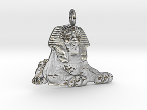 Sphinx Pendant in Polished Silver