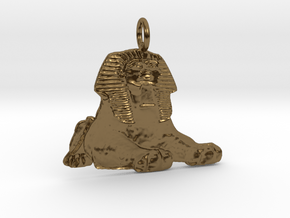 Sphinx Pendant in Polished Bronze