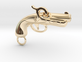Philadelphia Derringer Small in 14k Gold Plated Brass