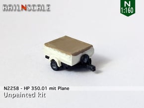 HP 350.01 mit Plane (N 1:160) in Smooth Fine Detail Plastic