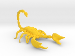 Scorpion in Yellow Processed Versatile Plastic
