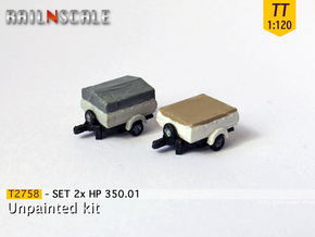 SET 2x HP 350.01 (TT 1:120) in Tan Fine Detail Plastic