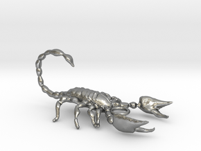 scorpion pendant in Natural Silver