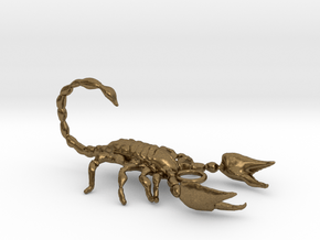 scorpion pendant in Natural Bronze