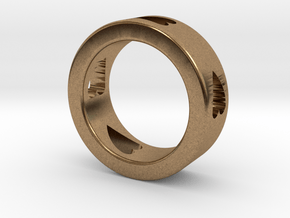 LOVE RING Size-9 in Natural Brass