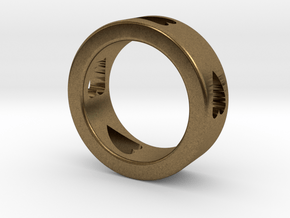 LOVE RING Size-9 in Natural Bronze