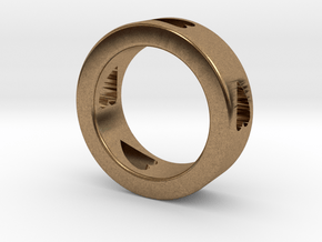 LOVE RING Size-10 in Natural Brass