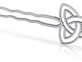 Hairpin - Celtic Knot in Tan Fine Detail Plastic