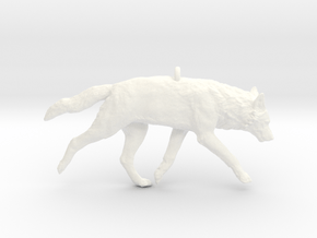 Trotting wolf in White Processed Versatile Plastic