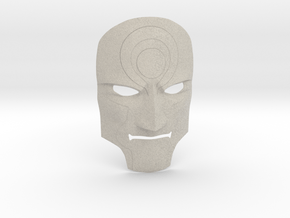 Amon Mask from Legend of Korra - Color in Natural Sandstone