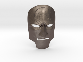 Amon Mask from Legend of Korra - Color in Polished Bronzed Silver Steel