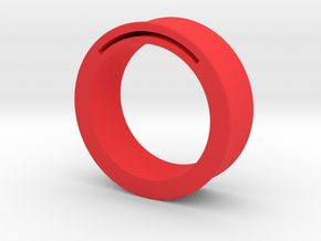 Simple Band-Nfc-Rfid Ring in Red Processed Versatile Plastic