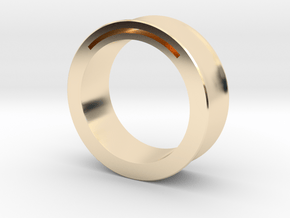 Simple Band-Nfc-Rfid Ring in 14k Gold Plated Brass