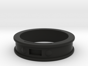 NFC Band Ring Size 21 in Black Natural Versatile Plastic
