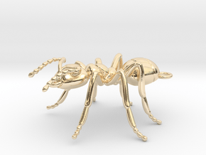 Ant Pendant in 14k Gold Plated Brass