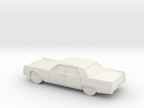 1/87 1965 Lincoln Continental Sedan in White Natural Versatile Plastic