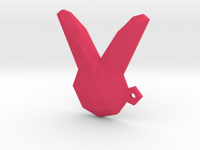 Dva's Keychain Bunny in Pink Processed Versatile Plastic