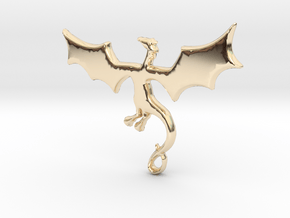 Dragon Pendant in 14K Yellow Gold