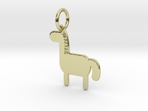Horse Keychain in 18k Gold