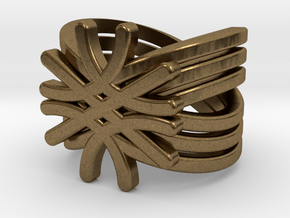 Quantum Wave Ring in Natural Bronze