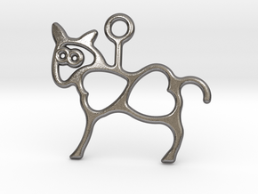 Horse Pendant in Polished Nickel Steel