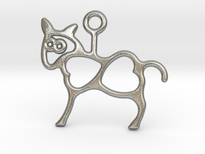 Horse Pendant in Natural Silver