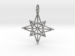 The Star Pendant in Natural Silver