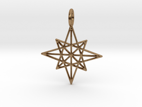 The Star Pendant in Natural Brass