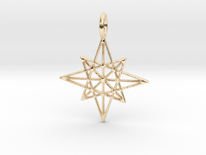 The Star Pendant in 14k Gold Plated Brass