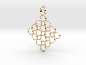 C and C Pendant in 14K Yellow Gold