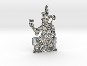 Mansa Musa Pendant in Polished Silver