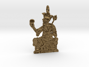 Mansa Musa Pendant in Polished Bronze