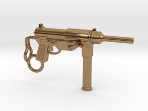 Submachine Gun M3 in Natural Brass