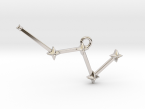 The Constellation Collection - Cassiopeia in Rhodium Plated Brass
