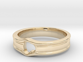 HEART_LINE in 14k Gold Plated Brass