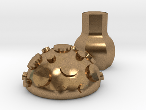 Toadstool in Natural Brass