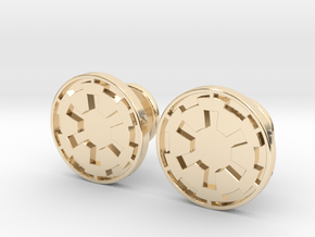 Imperial Cufflinks in 14k Gold Plated Brass