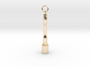 German hand granade  - pendant in 14k Gold Plated Brass