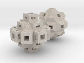 Abstract Geometric Rock Beads / Pendants in Natural Sandstone