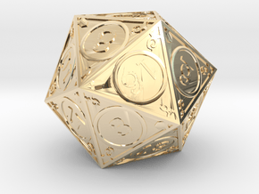 D20 Dakin in 14k Gold Plated Brass