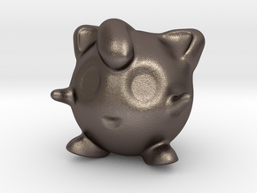 Jigglypuff in Polished Bronzed Silver Steel